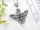 Deaths-Head Moth Crystal Necklace