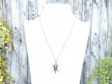 Triple Moon Goddess Crystal Necklace