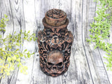 Copper Skull Apothecary Jar