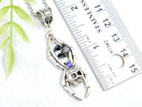 Spider Skull Crystal Necklace