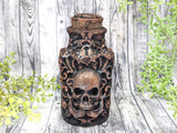 Copper Skull Apothecary Jar