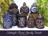 Crow Skull Apothecary Jar