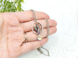Morel Mushroom Crystal Necklace