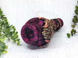 Wolf Apothecary Jar (Deep Magenta)