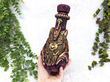Wolf Apothecary Jar (Deep Magenta)