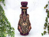 Wolf Apothecary Jar (Deep Magenta)