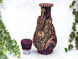 Wolf Apothecary Jar (Deep Magenta)