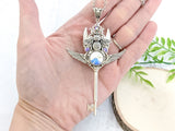 Honeyed Wings Bee Skeleton Key Necklace