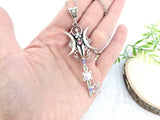 Moonlit Dance Skeleton Key Necklace