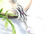 Moonlit Dance Skeleton Key Necklace