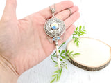 Sacred Flora Skeleton Key Necklace