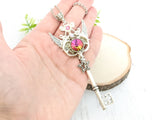 Ethereal Starlight Skeleton Key Necklace