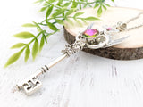 Ethereal Starlight Skeleton Key Necklace