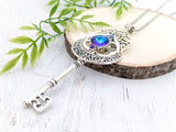 Moonlit Mandala Skeleton Key Necklace
