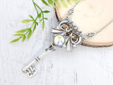 Dragon's Embrace Skeleton Key Necklace