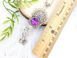Mystic Dragonfire Skeleton Key Necklace