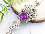 Mystic Dragonfire Skeleton Key Necklace