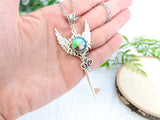 Mystic Seer Skeleton Key Necklace