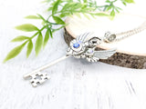 Mythic Enchantress Skeleton Key Necklace