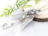 Ethereal Guardian Skeleton Key Necklace