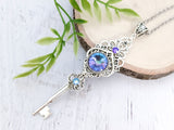 Fleur de Lune Skeleton Key Necklace
