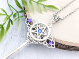 Spellweaver Skeleton Key Necklace