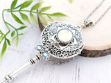 Sacred Flora Skeleton Key Necklace