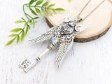 Ethereal Guardian Skeleton Key Necklace