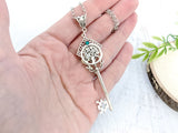 Enchanted Growth Skeleton Key Necklace