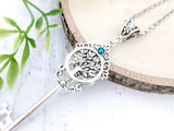 Enchanted Growth Skeleton Key Necklace