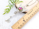 Ethereal Starlight Skeleton Key Necklace