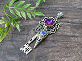Raven's Lament Skeleton Key Necklace