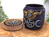 Triple Moon Pentacle Apothecary Jar (No. 2)