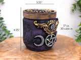 Triple Moon Pentacle Apothecary Jar (No. 2)