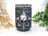 Silver Skull Apothecary Jar