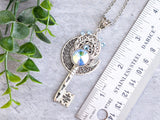 Moon Maiden Skeleton Key Necklace