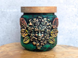 Green Woman Apothecary Jar
