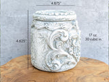 Stone Heart Apothecary Jar