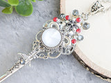 Pale Elf Skeleton Key Necklace