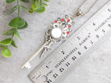 Pale Elf Skeleton Key Necklace