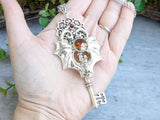Darkwing Skeleton Key Necklace