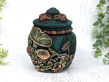 Mushroom Apothecary Jar - Handcrafted Pagan Witchy Decor Potion Bottle