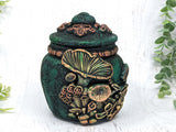 Mushroom Apothecary Jar - Handcrafted Pagan Witchy Decor Potion Bottle