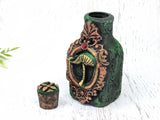 Mini Mushroom Apothecary Jar - Handcrafted Pagan Witchy Decor Potion Bottle