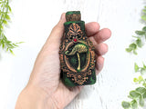 Mini Mushroom Apothecary Jar - Handcrafted Pagan Witchy Decor Potion Bottle