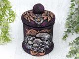 Mushroom Apothecary Jar - Handcrafted Pagan Witchy Decor Potion Bottle