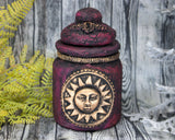 Celestial Sun Magenta Apothecary Jar