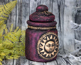 Celestial Sun Magenta Apothecary Jar