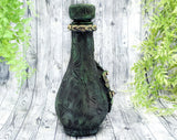 Greenman Apothecary Jar Potion Bottle - Handcrafted Pagan Witchy Decor Bottle