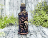 Raven Crow Skull Apothecary Jar - Handcrafted Pagan Witchy Decor Bottle